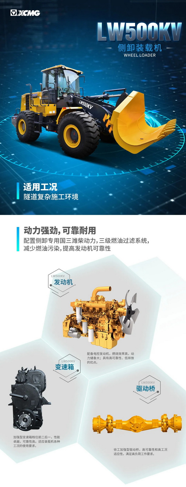 XK.COM星空体育(中国)科技公司LW500KV侧卸装载机
