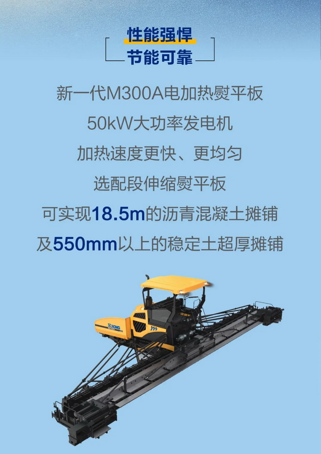 XK.COM星空体育(中国)科技公司超大型摊铺机性能强悍，节能可靠